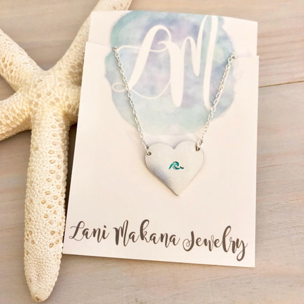 Wave Heart Necklace